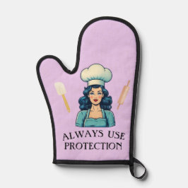 Vintag Lady Funny Oven Mitt Ofenhandschuh