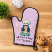 Vintag Lady Funny Oven Mitt Ofenhandschuh (Oben unten)
