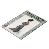 Vintag Ladys Fashion Design Illustration Notizblock (Linke Seite)