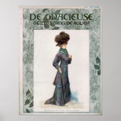 Vintag Ladys Fashion Design Illustration Poster (Vorne)