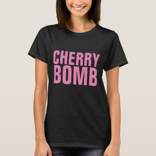 VINTAG Ladys T - Shirt CHERRY BOMB (Vorderseite)