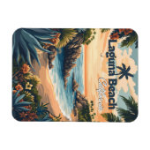 Vintag Laguna Beach California Magnet (Horizontal)