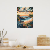 Vintag Laguna Beach California Poster (Küche)