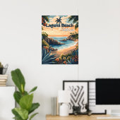 Vintag Laguna Beach California Poster (Heimbüro)