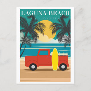 Vintag Laguna Beach California Postkarte