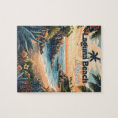 Vintag Laguna Beach California Puzzle (Horizontal)