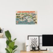 Vintag Lake Superior Ontario Kanada Reisen Poster (Heimbüro)