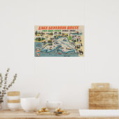 Vintag Lake Superior Ontario Kanada Reisen Poster (Küche)