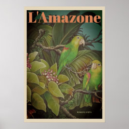 Vintag L'Amazone Travel Poster