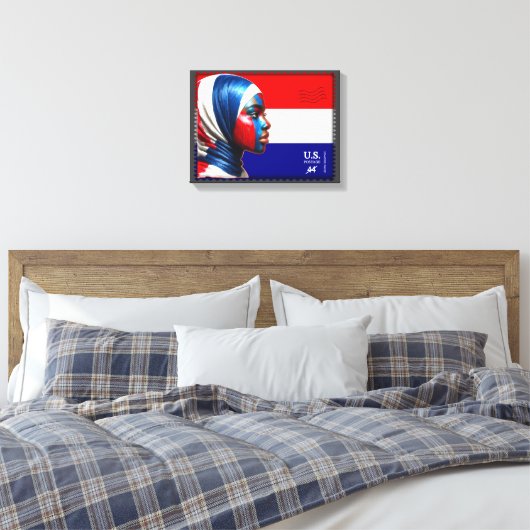 Vintag L'Amerique - Mslm Leinwanddruck (Insitu (Schlafzimmer))