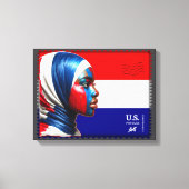 Vintag L'Amerique - Mslm Leinwanddruck (Vorderseite)