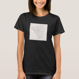 Vintag Lancaster Landkreis PA Map 1981 T-Shirt