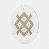 Vintag Languciai Baltic Pattern Ornament Aus Metall (Vorderseite links)