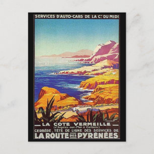 Vintag Languedoc-Rousillon, Frankreich - Postkarte