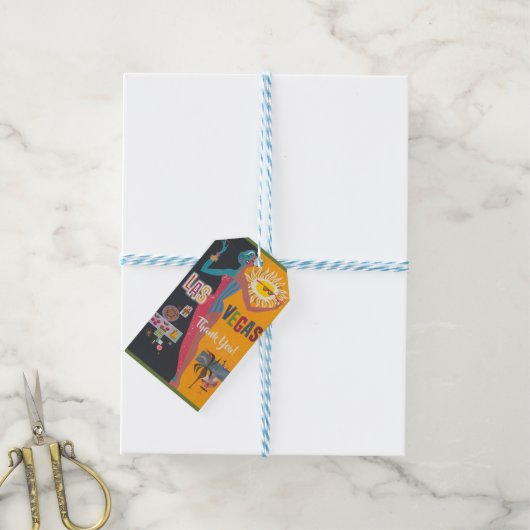 Vintag Las Vegas Bachelorette Weekend Party Geschenkanhänger (Mit Garn)