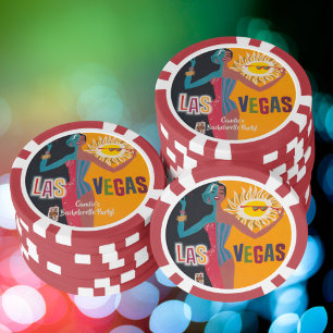Vintag Las Vegas Bachelorette Weekend Party Pokerchips