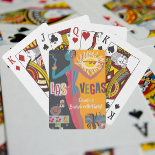 Vintag Las Vegas Bachelorette Weekend Party Spielkarten