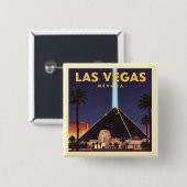 Vintag Las Vegas Nevada Button (Vorne & Hinten)
