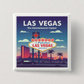 Vintag Las Vegas Nevada Button (Vorderseite)