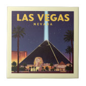 Vintag Las Vegas Nevada Fliese (Vorderseite)