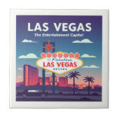 Vintag Las Vegas Nevada Fliese (Vorderseite)