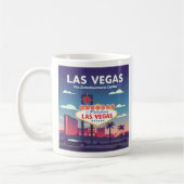 Vintag Las Vegas Nevada Kaffeetasse (Links)