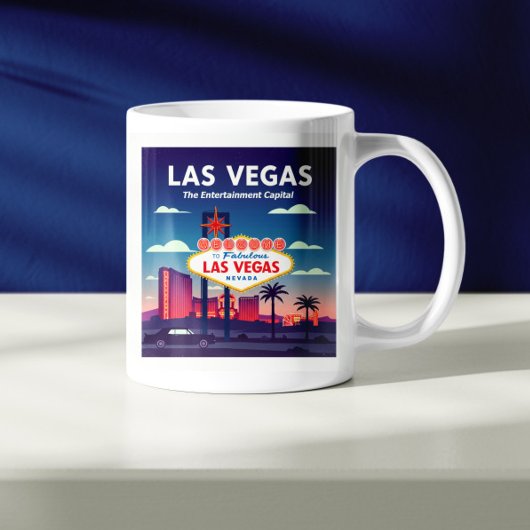 Vintag Las Vegas Nevada Kaffeetasse