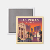 Vintag Las Vegas Nevada Magnet (Vorderseite/Rückseite)