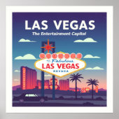 Vintag Las Vegas Nevada Poster (Vorne)