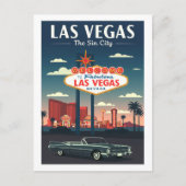 Vintag Las Vegas Postkarte (Vorderseite)