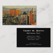 Vintag Las Vegas Skyline Visitenkarte (Vorne/Hinten)