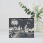 Vintag Las Vegas Strip Postkarte (Stehend Vorderseite)