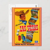 Vintag Las Vegas Travel Postkarte (Vorne/Hinten)
