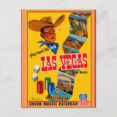 Vintag Las Vegas Travel Postkarte (Vorderseite)