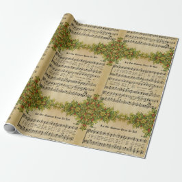 Vintag Lass Unsere Freude kennt kein Ende Weihnach Geschenkpapier