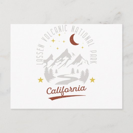 Vintag Lassen Vulkanischer Nationalpark California Postkarte (Vorderseite)