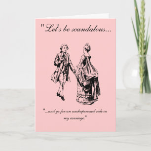 Vintag: Lasst uns skandalöse Valentintagskarte sei Feiertagskarte