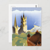 Vintag Lausanne-Ouchy Schweiz Reisen Postkarte (Vorne/Hinten)