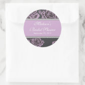 Vintag Lavendel Rose Brautparty Aufkleber (Tasche)