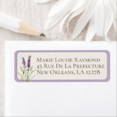 Vintag Lavender Blume Custom Rücksendeadresse Labe (Insitu)