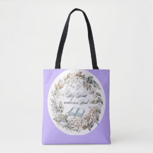 Vintag Lavender Hütte Garden Buchliebhaber Tasche