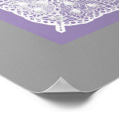 Vintag Lavender Lila Baby Girl Princess Poster (Ecke)