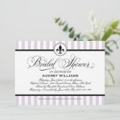 Vintag Lavender Lilie Französisches Brautparty Einladung (Stehend Vorderseite)