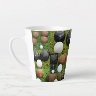 Vintag Lawn Bowls Foto Collarge, Milchtasse
