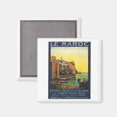 Vintag Le Maroc Marokko Magnet (Vorderseite/Rückseite)