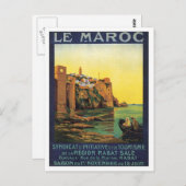 Vintag Le Maroc Marokko Postkarte (Vorne/Hinten)