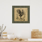 Vintag Le Poulet Poster (Küche)