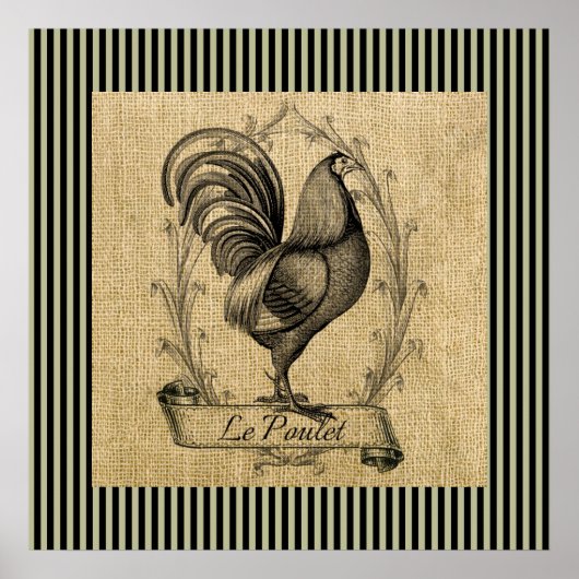 Vintag Le Poulet Poster (Vorne)