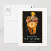 Vintag Le Soleil Postcard Postkarte (Vorne/Hinten)