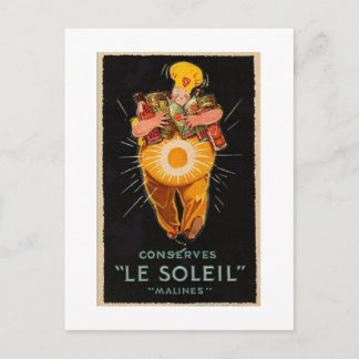Vintag Le Soleil Postcard Postkarte